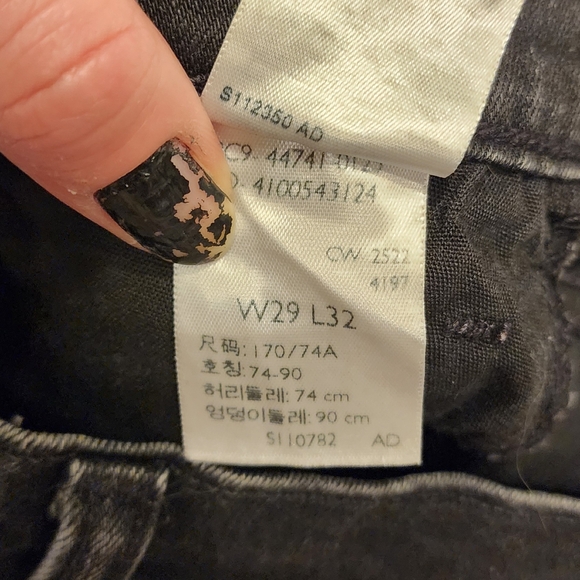 Boys Levi's Denizen Jeans Black - Picture 4 of 4